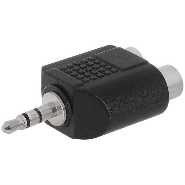 Cmple 3.5 mm Stereo Plug to 2xRCA Jack Adapter - Straight 223-N - main